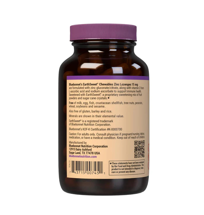 EARTHSWEET CHEWABLES ZINC Lozenges 15 mg