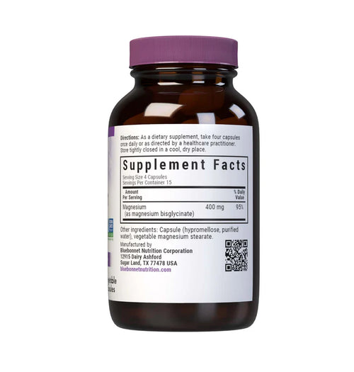 Bluebonnet Magnesium Glycinate 60 Vegetable Capsules