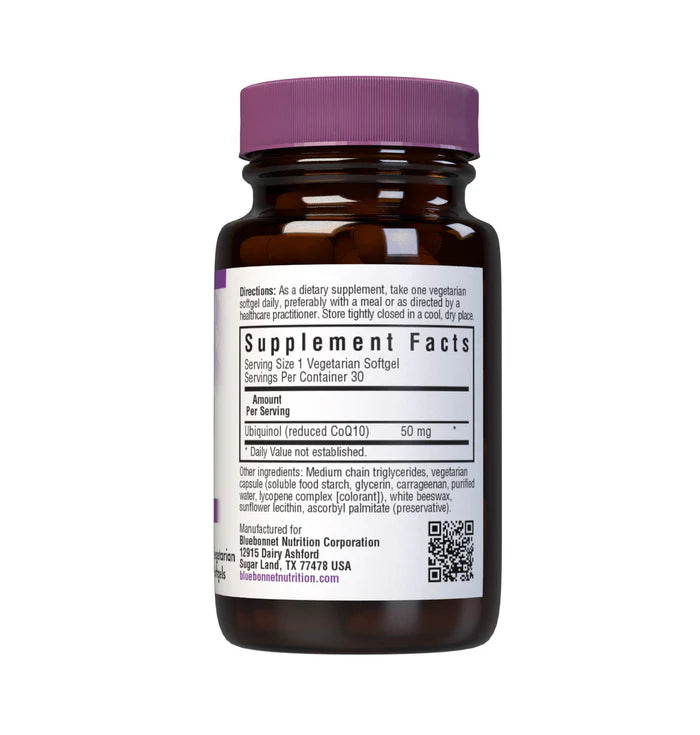 Bluebonnet Ubiquinol 50 mg 30 Vsoftgels