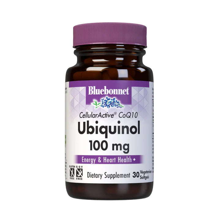 Bluebonnet CoQ10 Ubiquinol 100 mg 30 Vegetarian Softgels