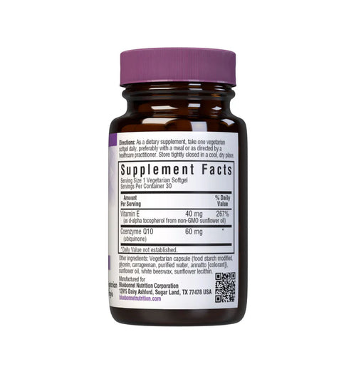 Bluebonnet CoQ10 60 mg 30 Veg Softgels | Kaneka Q10 Cellular Energy & Antioxidant