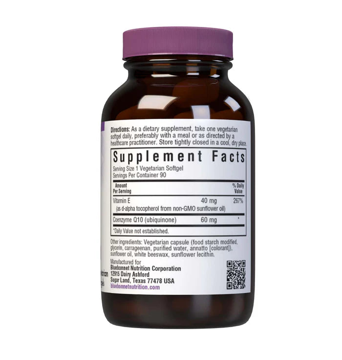 Bluebonnet CoQ10 60 mg 90 Vegetarian Softgels