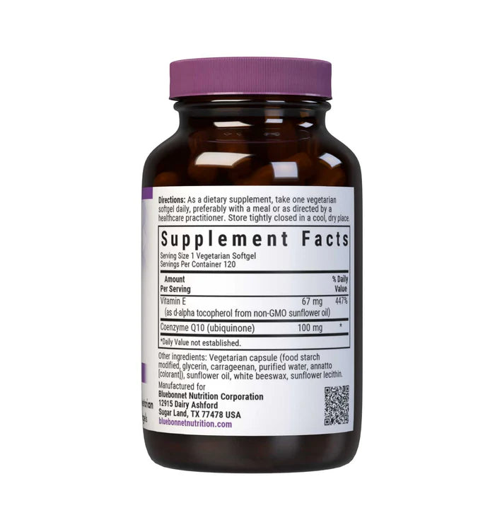 Bluebonnet CoQ10 100 mg 120 Veg Softgels | Kaneka Q10 Value Size