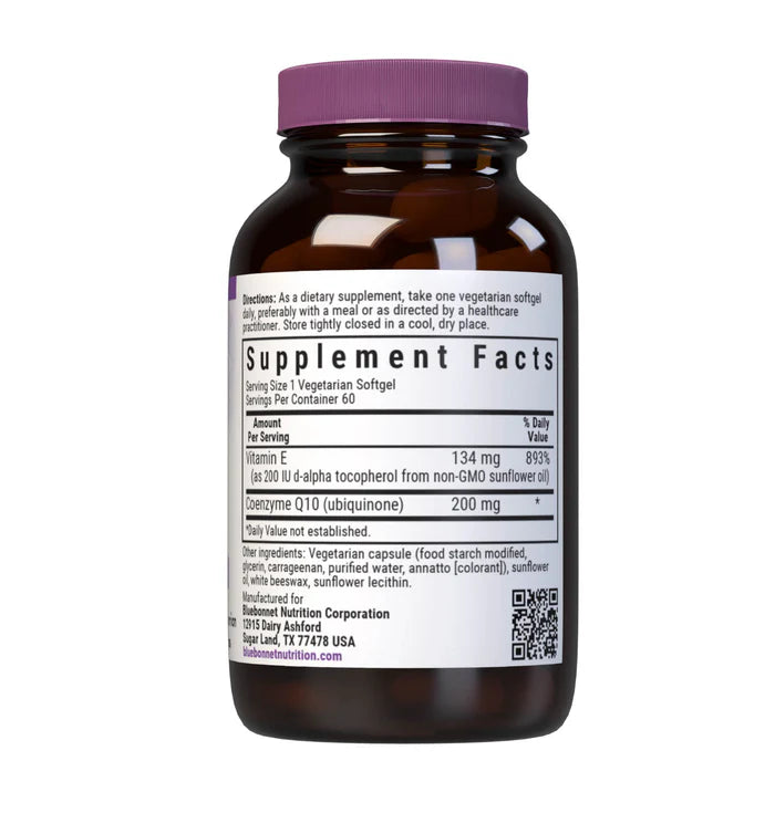 Bluebonnet CoQ10 200 mg 60 Veg Softgels