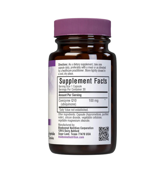 Bluebonnet CoQ10 100 mg 60 Veg Softgels | Kaneka Trans-Isomer Ubiquinone