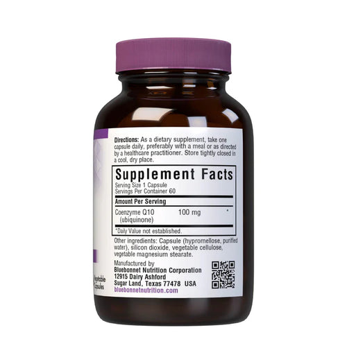 Bluebonnet CoQ10 100 mg 60 Vegetarian Capsules