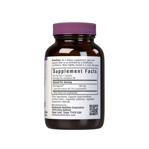 Bluebonnet Pycnogenol 50 mg 60 Vegetable Capsules