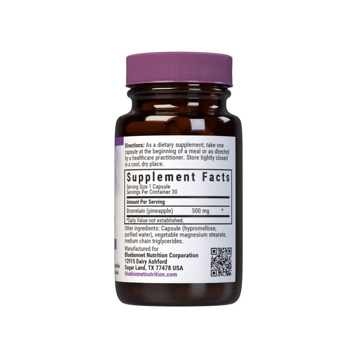 SUPER BROMELAIN 500 mg DIGESTIVE ENZYME 30 VCAPS