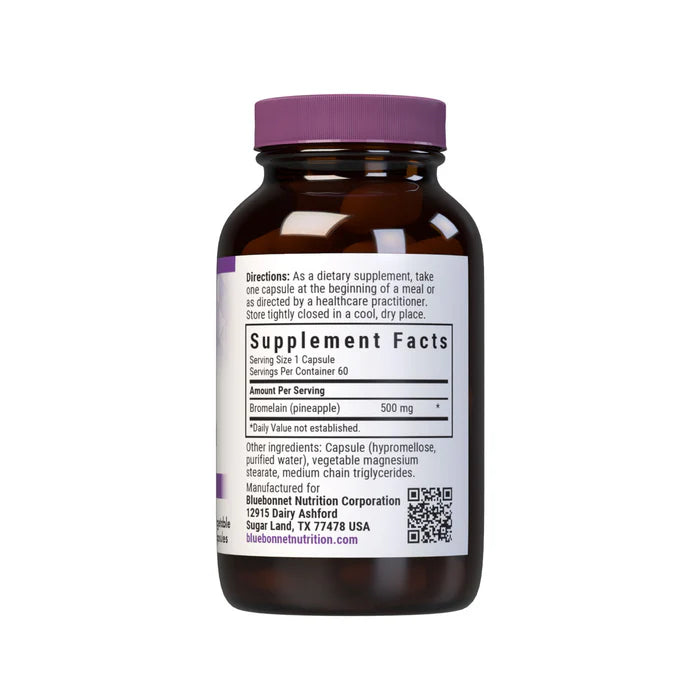 Bluebonnet Super Bromelain 500 mg 60 Veg Capsules | Digestive Enzyme