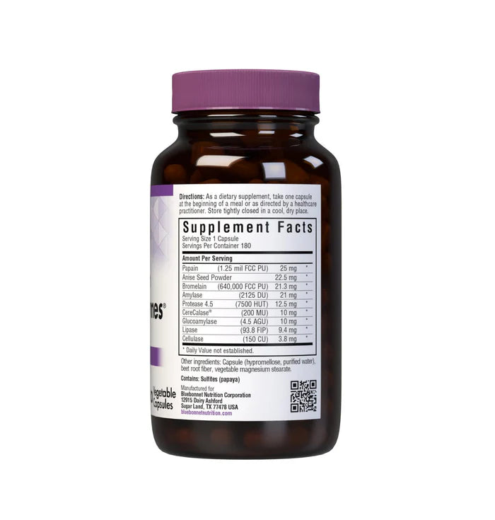 Bluebonnet Full Spectrum Optimum Enzymes 180 Vegetable Capsules