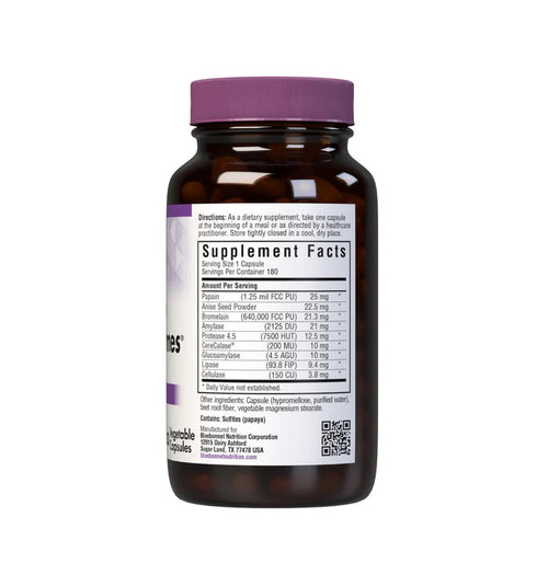 Bluebonnet Full Spectrum Optimum Enzymes 180 Vegetable Capsules