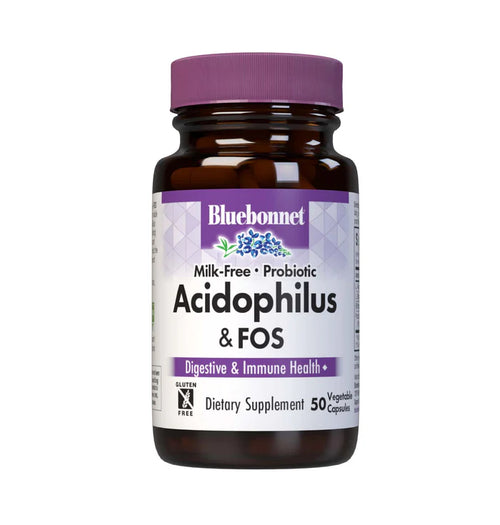 Bluebonnet Milk-Free Probiotic Acidophilus & FOS 60 VCaps front product image
