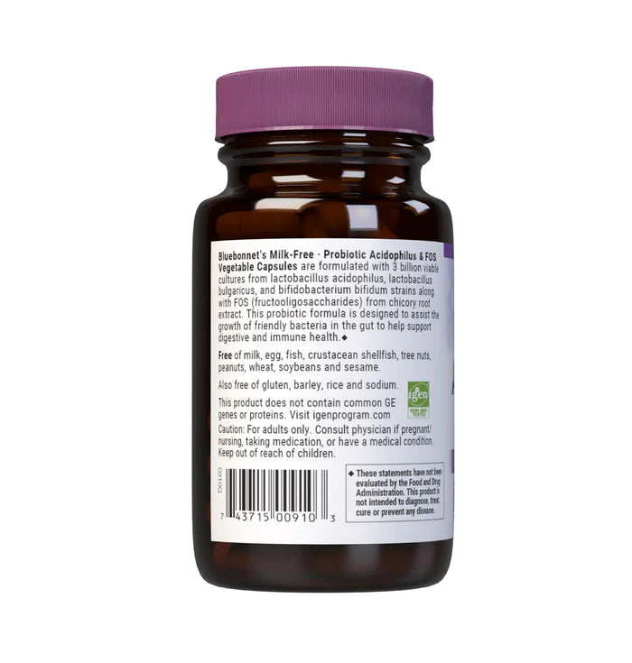MILK-FREE PROBIOTIC ACIDOPHILUS & FOS 60 VCAPS