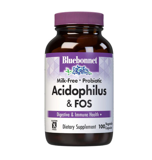 Bluebonnet Milk-Free Probiotic Acidophilus & FOS 100 VCaps front product image