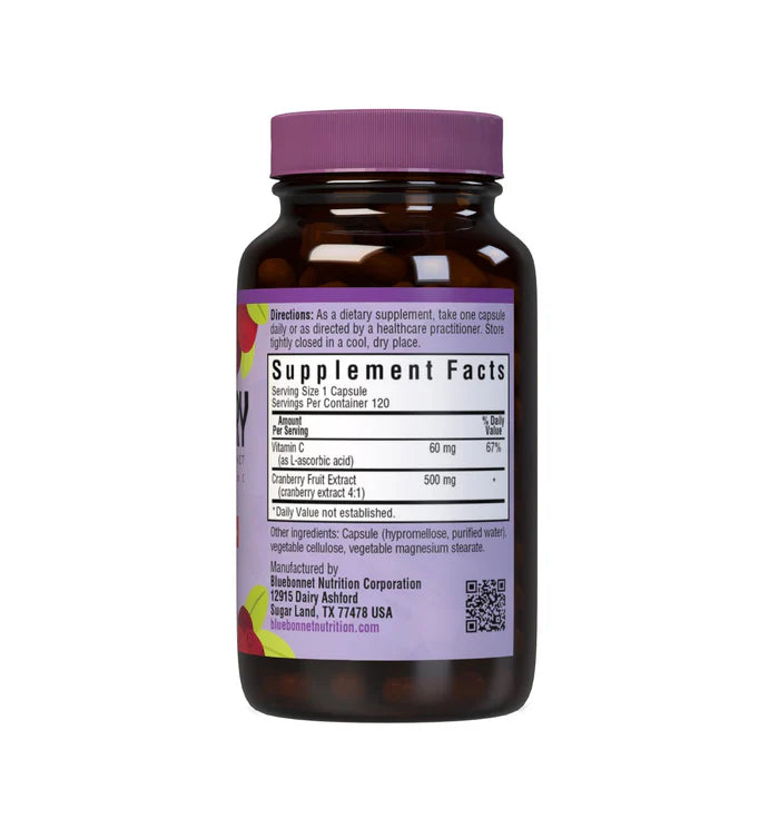 Bluebonnet Super Fruit Cranberry Fruit Extract 500 mg 120 Vegetable Capsules