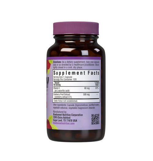 Bluebonnet Super Fruit Cranberry Fruit Extract 500 mg 120 Vegetable Capsules