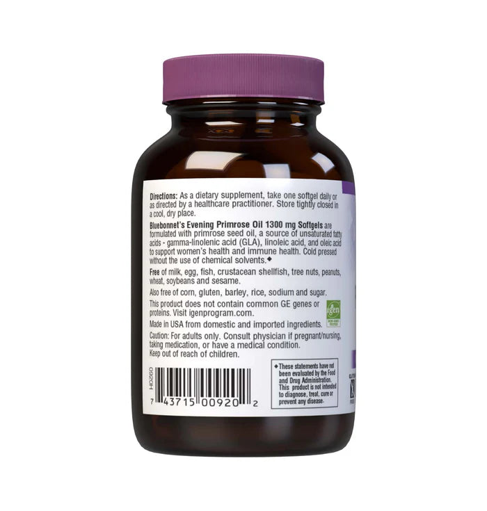 Bluebonnet Nutrition Evening Primrose Oil 1300 mg | 30 Softgels