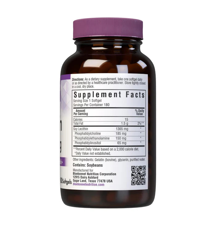 Bluebonnet Lecithin 1365 mg 180 Softgels