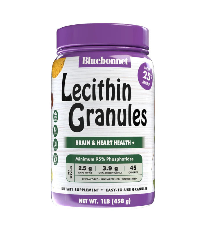 Bluebonnet Super Earth Lecithin Granules Non-GMO Soy 1 lb