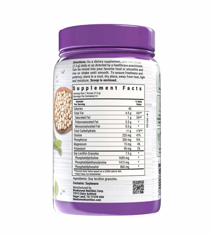 Bluebonnet Super Earth Lecithin Granules Non-GMO Soy 1 lb