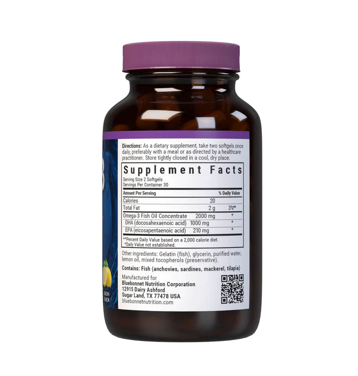 Omega‑3 Fish Oil – 2,000 mg, 60 Softgels
