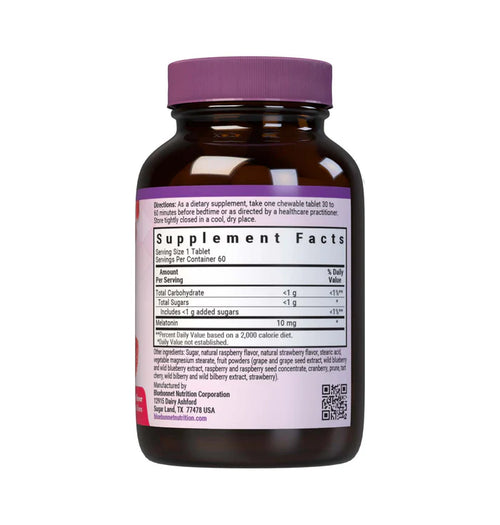 Bluebonnet EarthSweet Melatonin 10 mg Raspberry - 10 Tablets product image 2