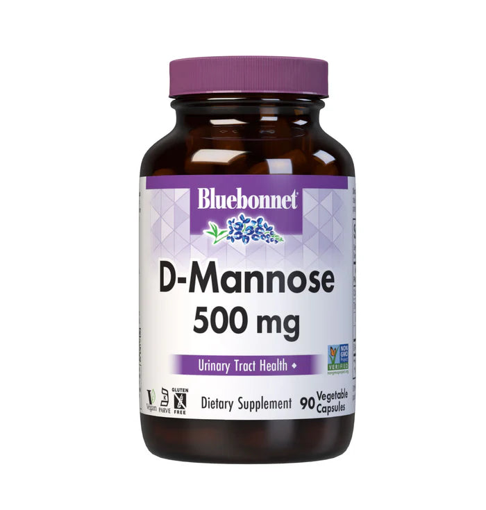 Bluebonnet Nutrition D-Mannose 500 mg | 90 Veg Capsules