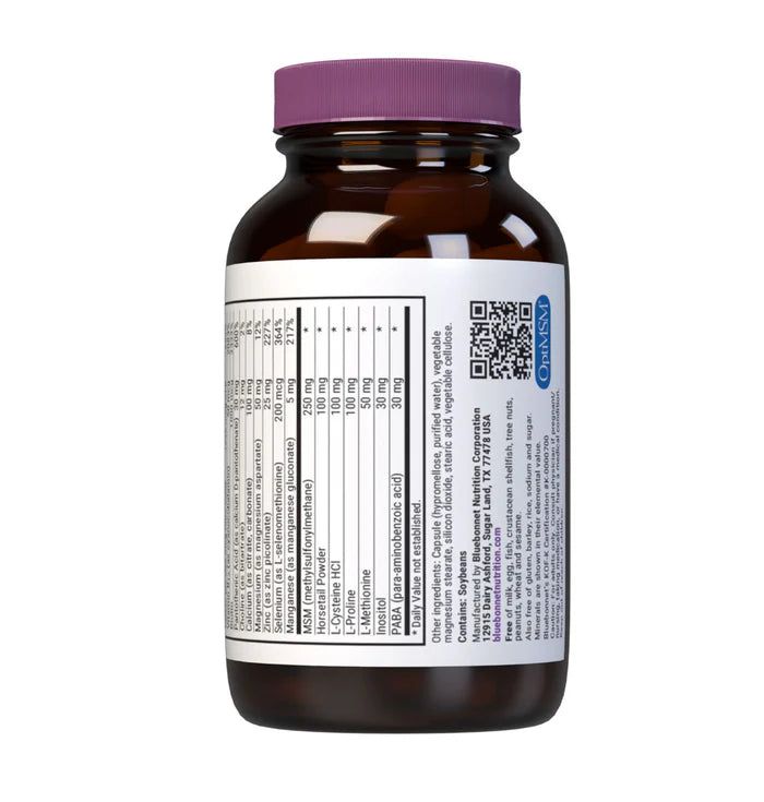 Bluebonnet Vitamins Ultimate Hair & Nail Formula — 60 Vegetable Capsules