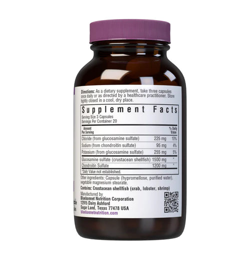 Bluebonnet Glucosamine Chondroitin Sulfate 60 Vcaps