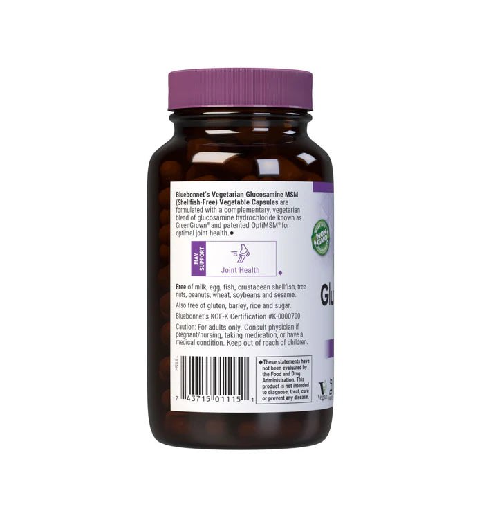 Bluebonnet Vegetarian Glucosamine & MSM 120 Vcaps