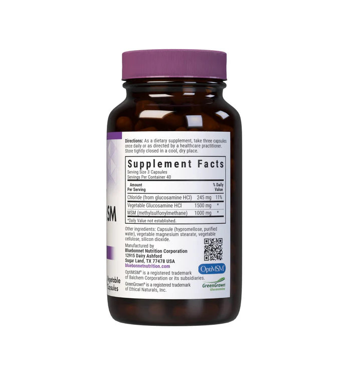 Bluebonnet Glucosamine Chondroitin & MSM 180 Vcaps