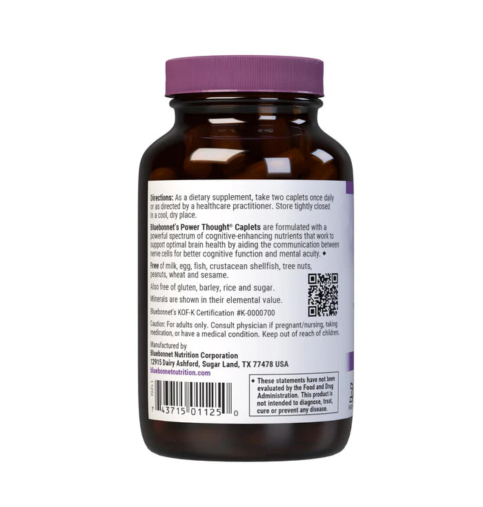 Bluebonnet Vitamins Power Thought Caplets – 60 Count
