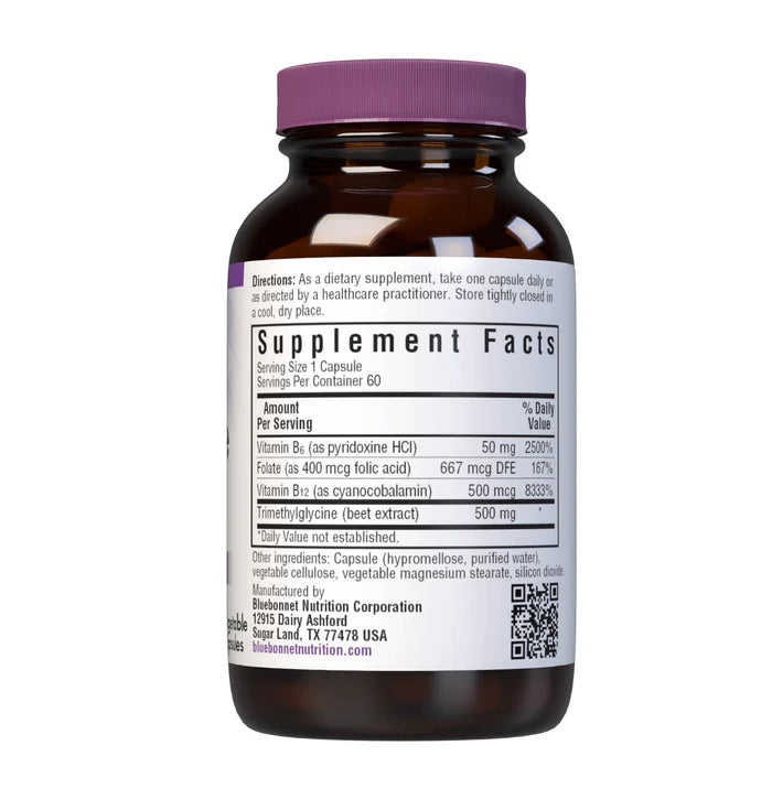 Bluebonnet Homocysteine Formula Veg Capsules