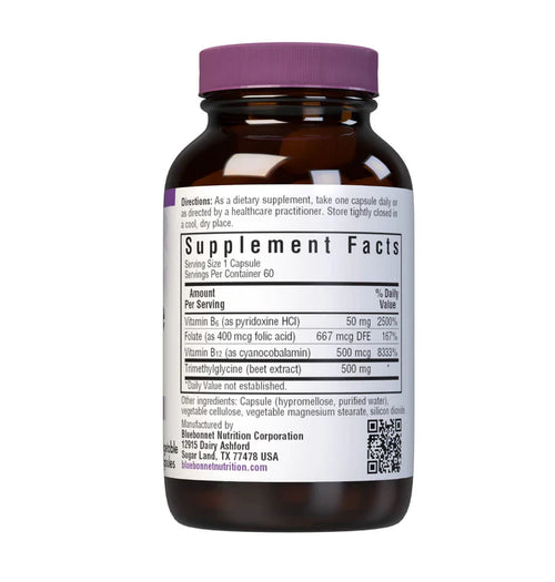Bluebonnet Homocysteine Formula Veg Capsules