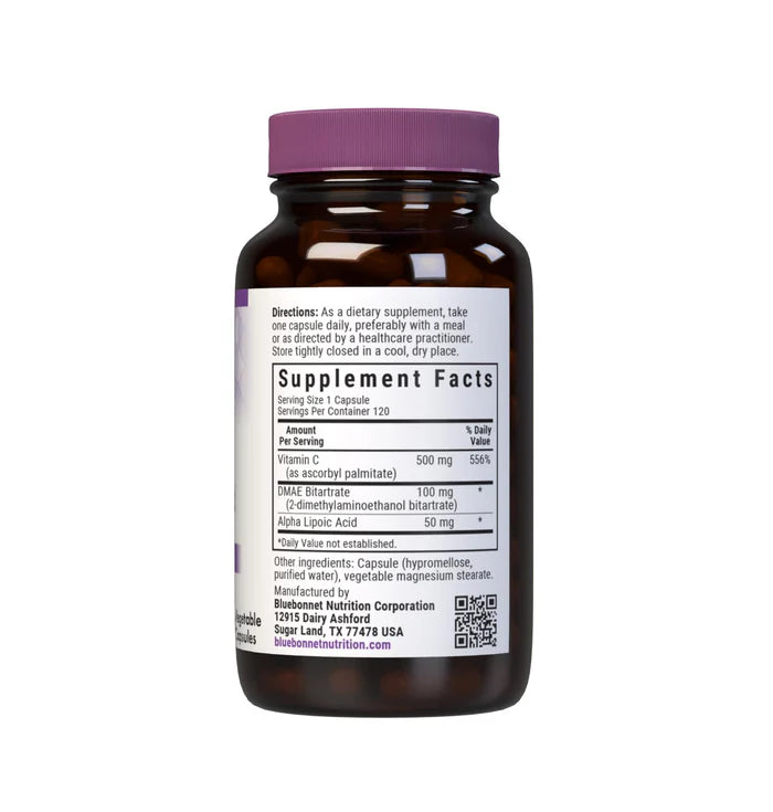 Bluebonnet Skin Formula Vitamin C Ester ALA & DMAE 120 Vcaps product image 2