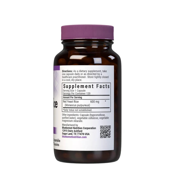 Bluebonnet Red Yeast Rice 600 mg 120 Vcaps