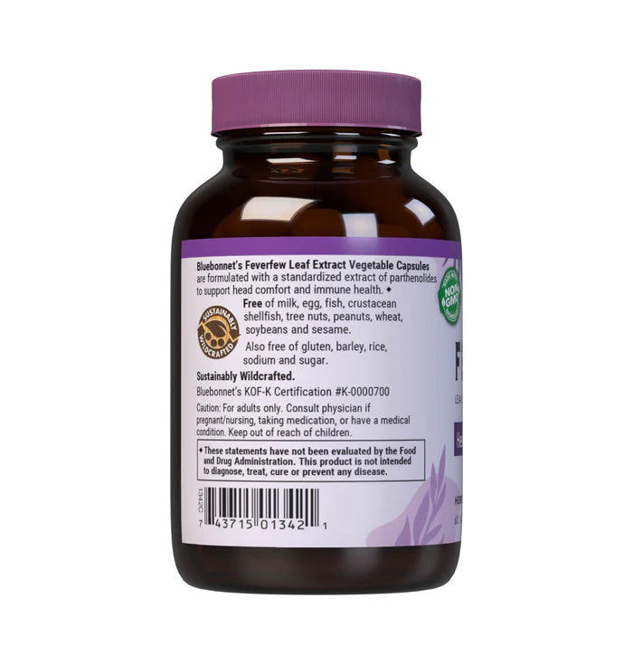 Bluebonnet Feverfew Leaf Extract 60 Vcaps