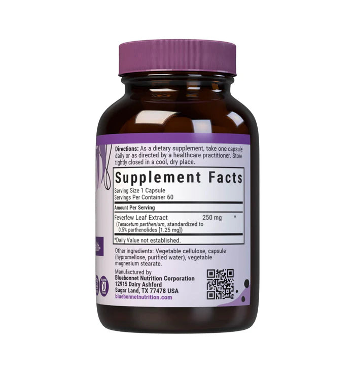 Bluebonnet Feverfew Leaf Extract 60 Vcaps