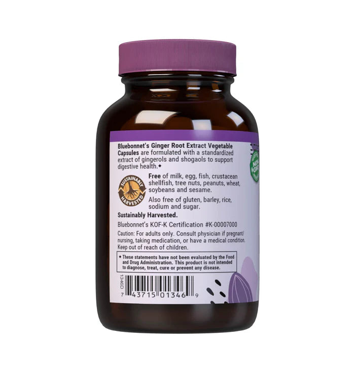 Bluebonnet Ginger Root Extract 60 Vcaps