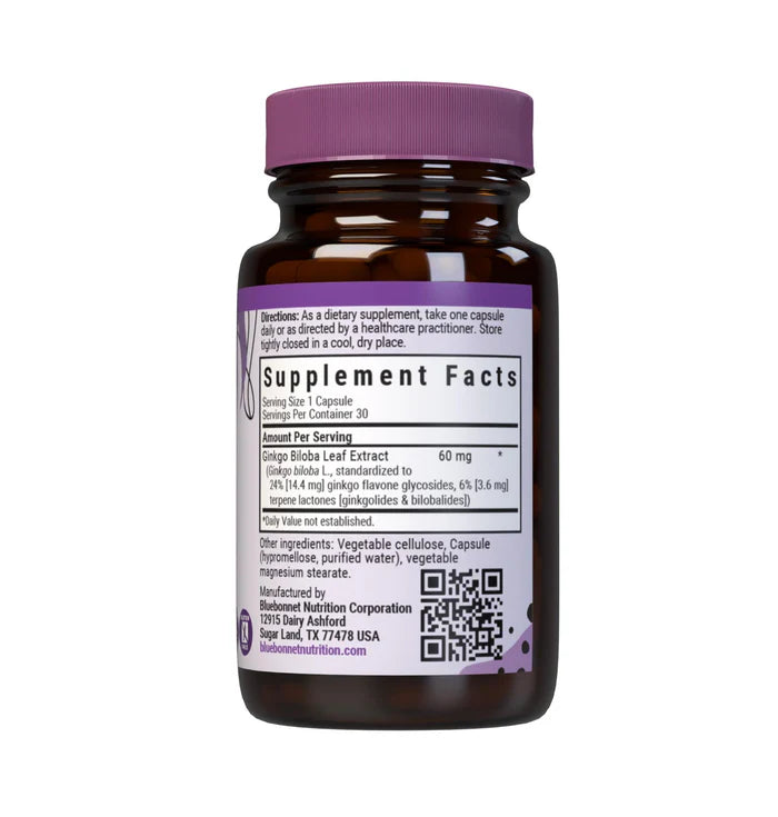 Bluebonnet Ginkgo Biloba Leaf Extract 30 Vcaps