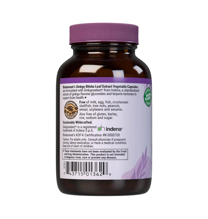 Bluebonnet Ginkgo Biloba Leaf Extract 60 Vcaps