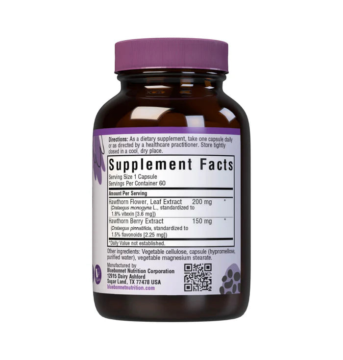Bluebonnet Hawthorn Herb Extract 60 VCaps | Heart & Circulation Support