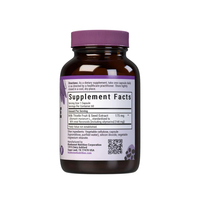 Bluebonnet Milk Thistle Fruit & Seed Extract 60 Vcaps