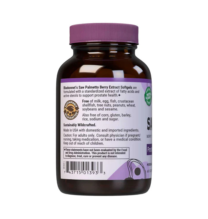 Bluebonnet Nutrition SAW PALMETTO BERRY EXTRACT 60 SOFTGELS