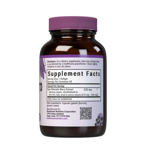 Bluebonnet Nutrition SAW PALMETTO BERRY EXTRACT 60 SOFTGELS