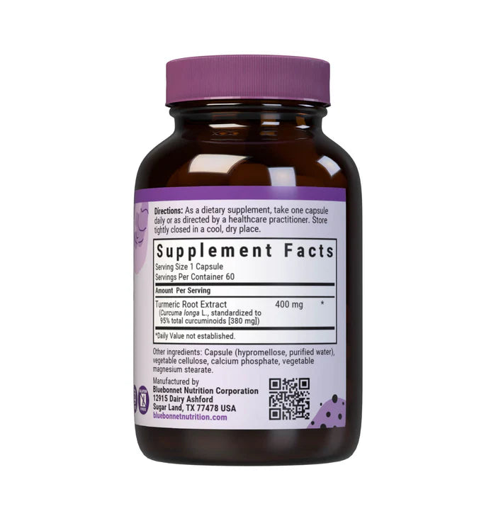 Bluebonnet Nutrition TURMERIC ROOT EXTRACT 60 VCAPS