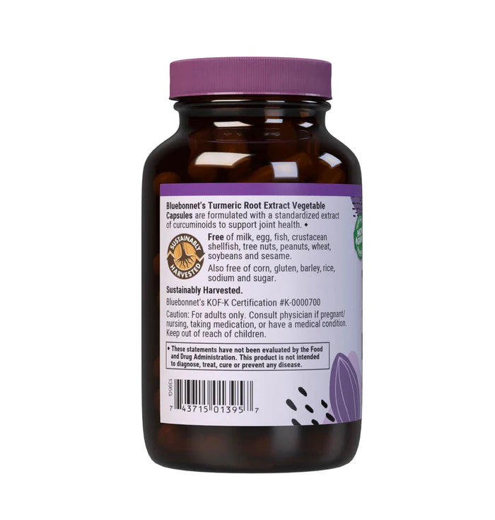 Bluebonnet Nutrition TURMERIC ROOT EXTRACT 120 VCAPS