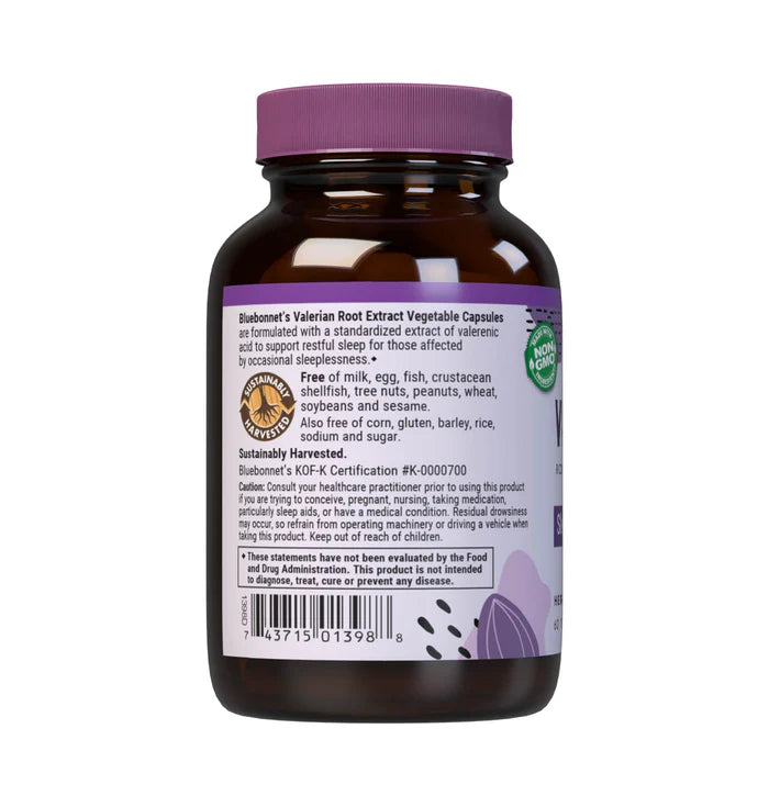 Bluebonnet Valerian Root Extract 60 Veg Capsules product image 3