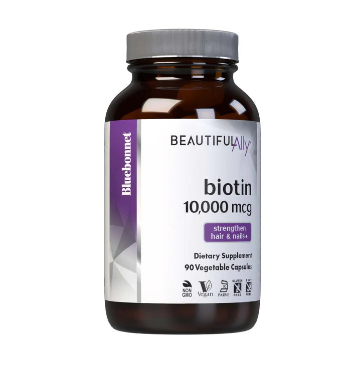 Bluebonnet Beautiful Ally Biotin 10,000 mcg 90 VCaps