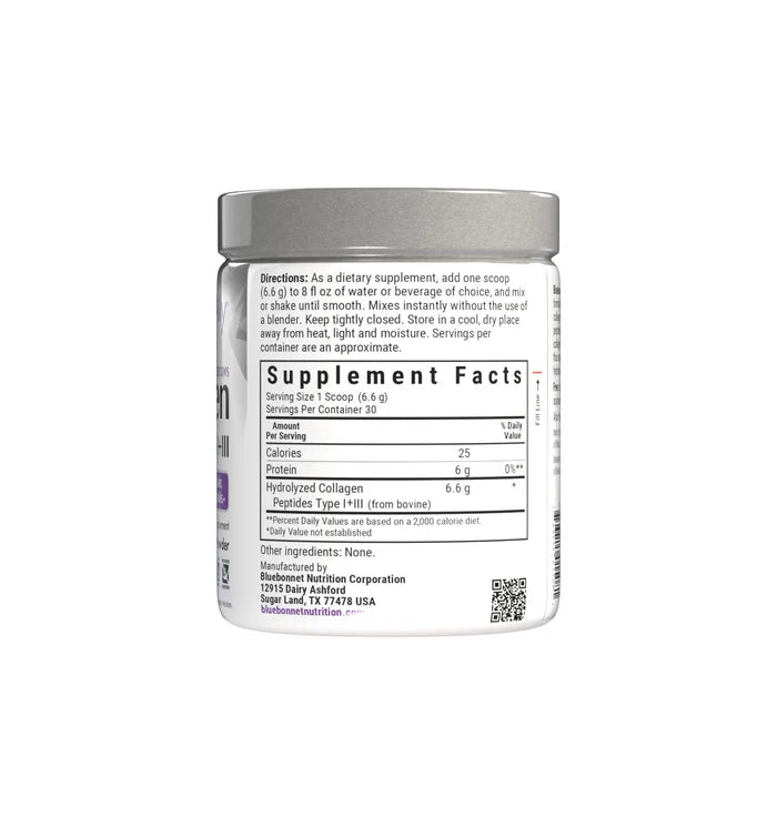 Bluebonnet Beautiful Ally Collagen Type I plus III Powder 6.9 oz